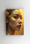 Tablou Canvas - Femeie asiatica portret aurit close up