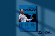 Tablou Canvas - Ronaldo Real Madrid Infografic V2