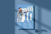 Tablou Canvas - Lionel Messi Argentina Infografic V2