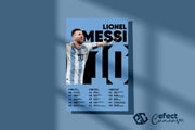 Tablou Canvas - Lionel Messi Argentina Infografic V1