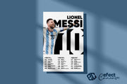 Tablou Canvas - Lionel Messi Argentina Infografic V3