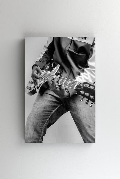 Tablou Canvas - Chitara rock alb-negru cool