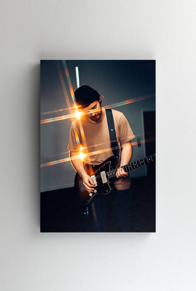 Tablou Canvas - Chitarist efect prismatic