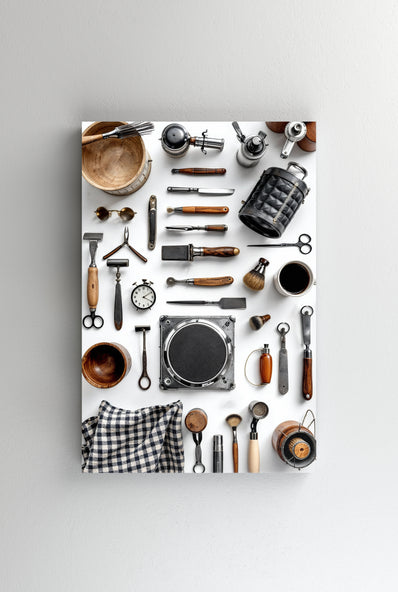 Tablou Canvas - Colaj obiecte de tuns