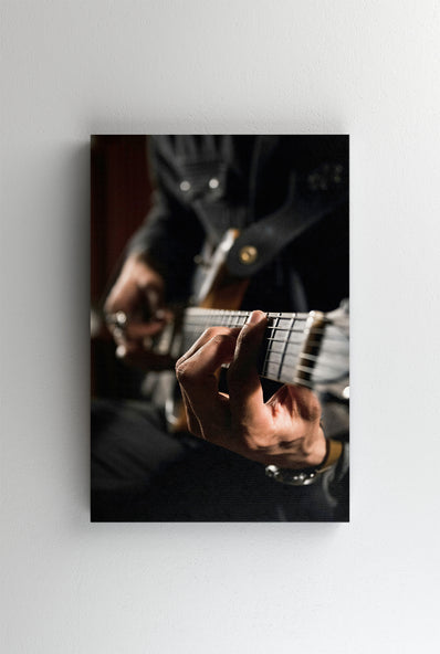 Tablou Canvas - Detaliu chitarist