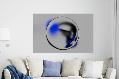 Tablou Canvas - Efect blur abstract albastru gri negru