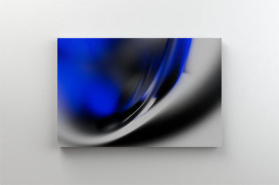 Tablou Canvas - Efect blur abstract albastru gri negru II