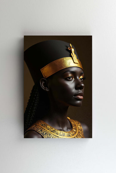 Tablou Canvas - Femeia veche aurit africana