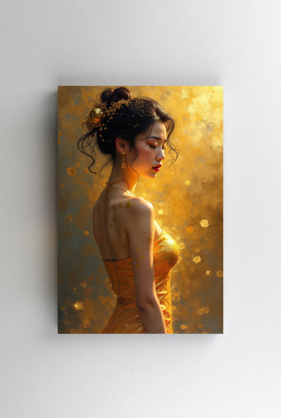 Tablou Canvas - Femeia pe timp de toamna