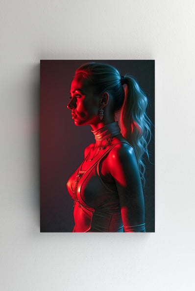 Tablou Canvas - Femeia pregatita pentru camera rosie