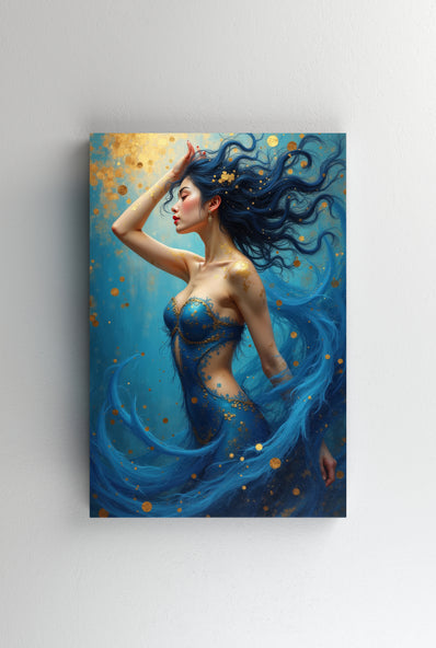 Tablou Canvas - Femeie in pictura abstracta