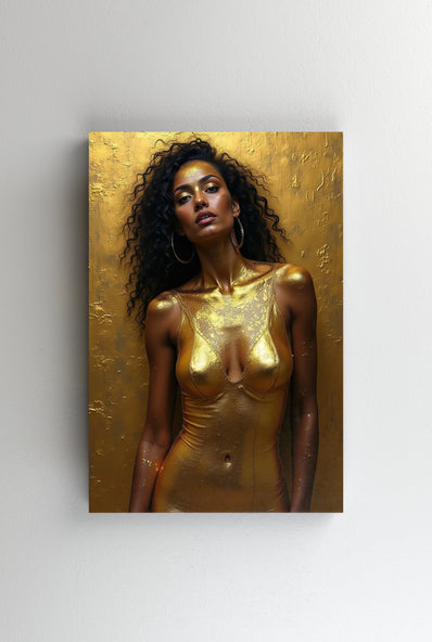 Tablou Canvas - Frumosetea in aur