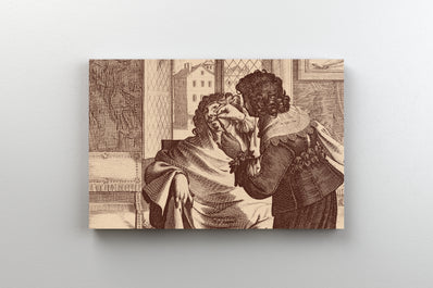 Tablou Canvas - Gravura Barbier Retro Vintage