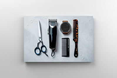 Tablou Canvas - Instrumente de frizer