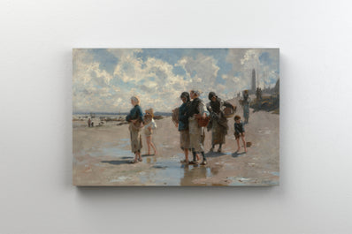 Tablou Canvas - John Singer Sargent - Fishing for Oysters at Cancale