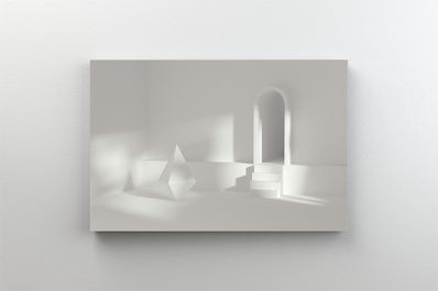 Tablou Canvas - Lumina soarelui abstract intr-o camera simpla