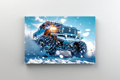 Tablou Canvas - Monstertruck inzapezit