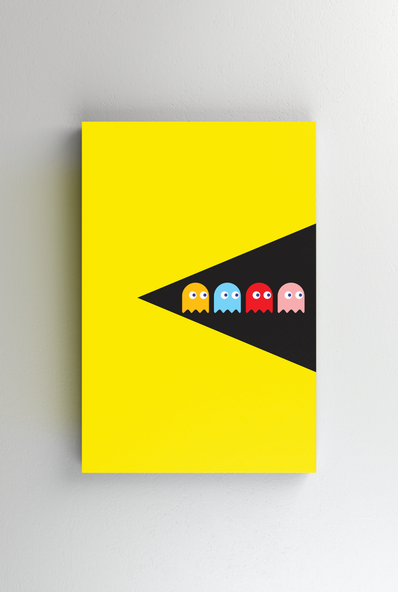 Tablou Canvas - Pacman - Eating Everything