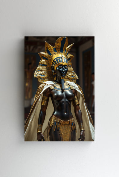 Tablou Canvas - Pharaon statue with gold