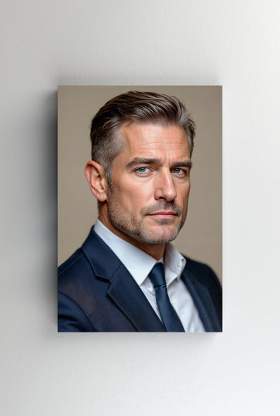 Tablou Canvas - Portret barbat la costum