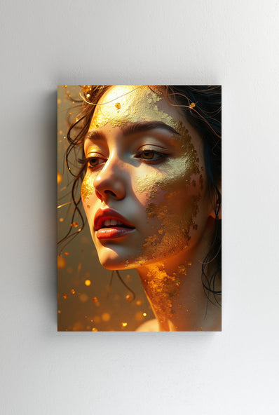 Tablou Canvas - Portret de aproape, cald cu Femeie