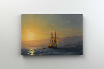 Tablou Canvas -  Ivan Aivazovski - Sunset at sea
