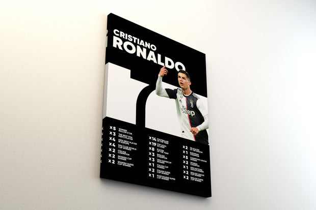 Tablou Canvas - Ronaldo Juventus Infografic V1