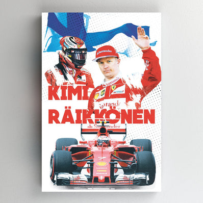 Tablou Canvas - Kimi Raikkonen Ferrari
