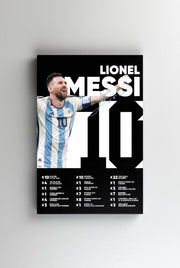 Tablou Canvas - Lionel Messi Argentina Infografic V4
