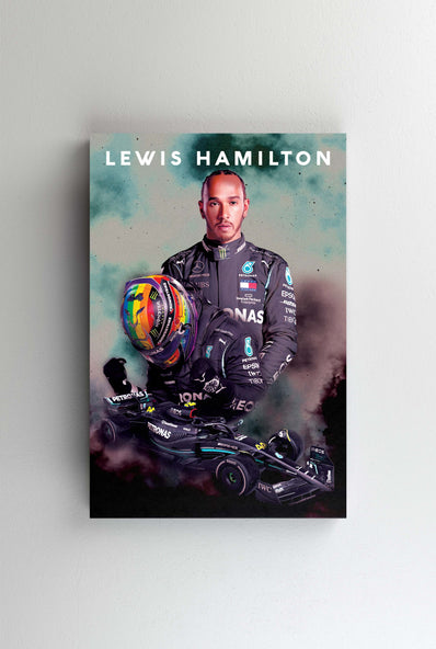 Tablou Canvas - Lewis Hamilton Dust