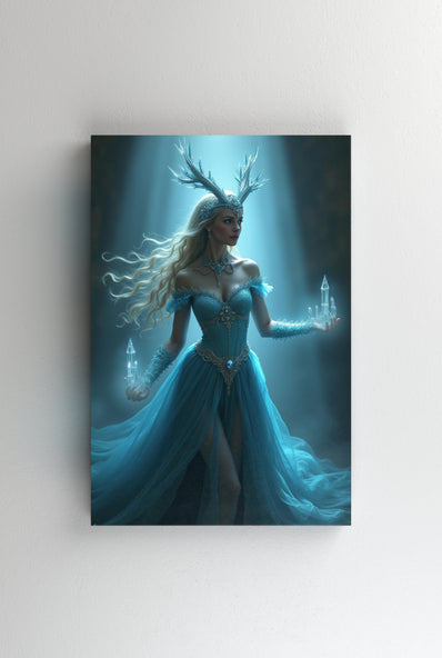 Tablou Canvas - Regina zapezii creeaza cristale de gheata