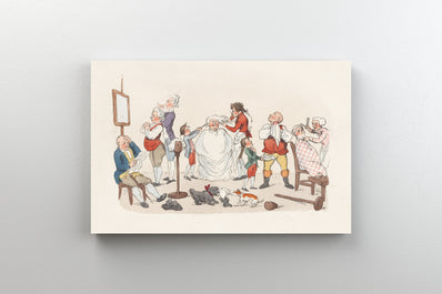 Tablou Canvas - Scena Amuzanta in Frizerie