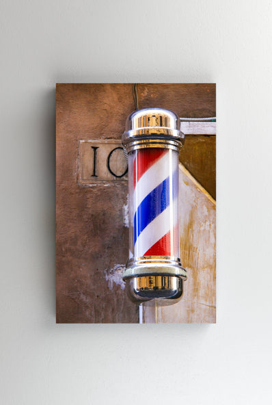 Tablou Canvas - Semn de frizerie grunge