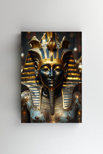Tablou Canvas - Statuie faraon aurita close-up