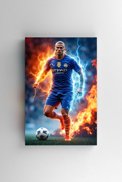 Tablou Canvas - Erling Haaland Strike
