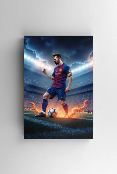 Tablou Canvas - Lionel Messi Victory