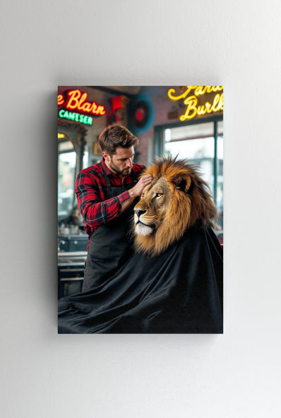 Tablou Canvas - Tunsoare de leu