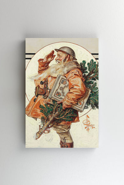 Tablou Canvas - World War 1 Santa - Joseph Christian Leyendecker