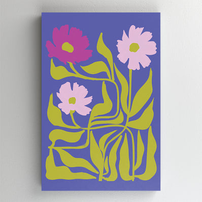 Tablou Canvas - Flori - Culori plate