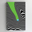Tablou Canvas - Hypnotic lines with ball - Verde