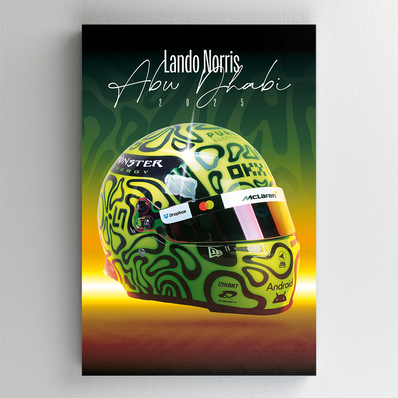 Tablou Canvas - F1 - Lando Norris 2025 - Green Helmet