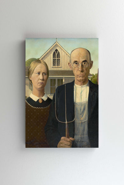Tablou Canvas - Grant Wood - American Gothic