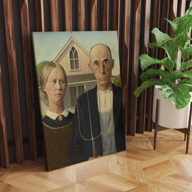 Tablou Canvas - Grant Wood - American Gothic