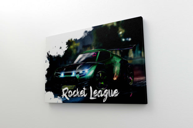 Tablou Canvas - Rocket League Green Car