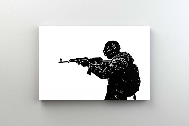 Tablou Canvas - Pubg Black And White