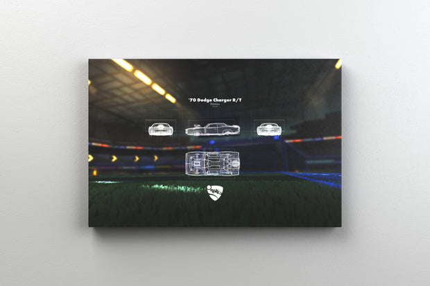 Tablou Canvas - Rocket League '70 Dodge Charger Ground