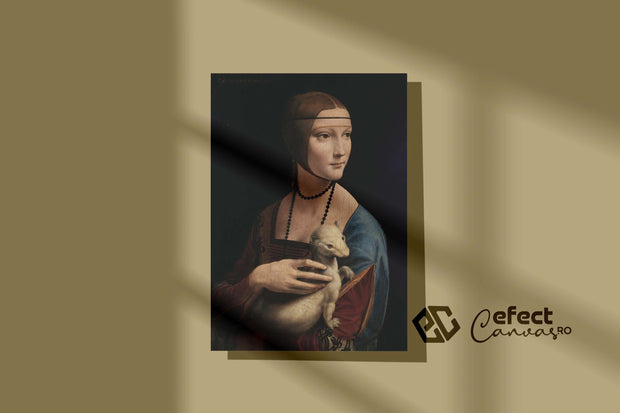 Tablou Canvas - Leonardo da Vinci - Lady with an Ermine