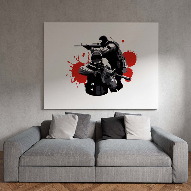 Tablou Canvas - Minimalist Counter Terrorist