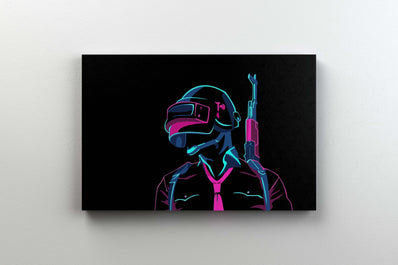 Tablou Canvas - Pubg Neon