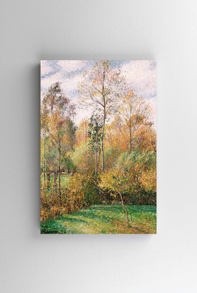 Tablou Canvas - Camille Pissarro - Automne, Peupliers, Eragny